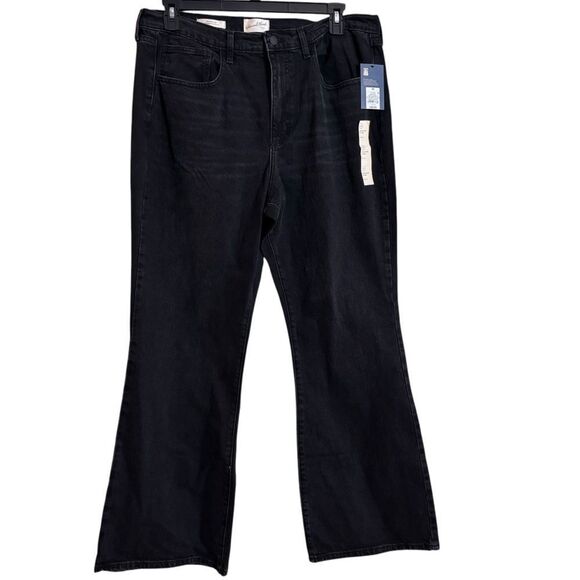 Target Universal Thread High-Rise Flare Jeans -Black Wash Size 16 NEW NWT - Picture 4 of 10